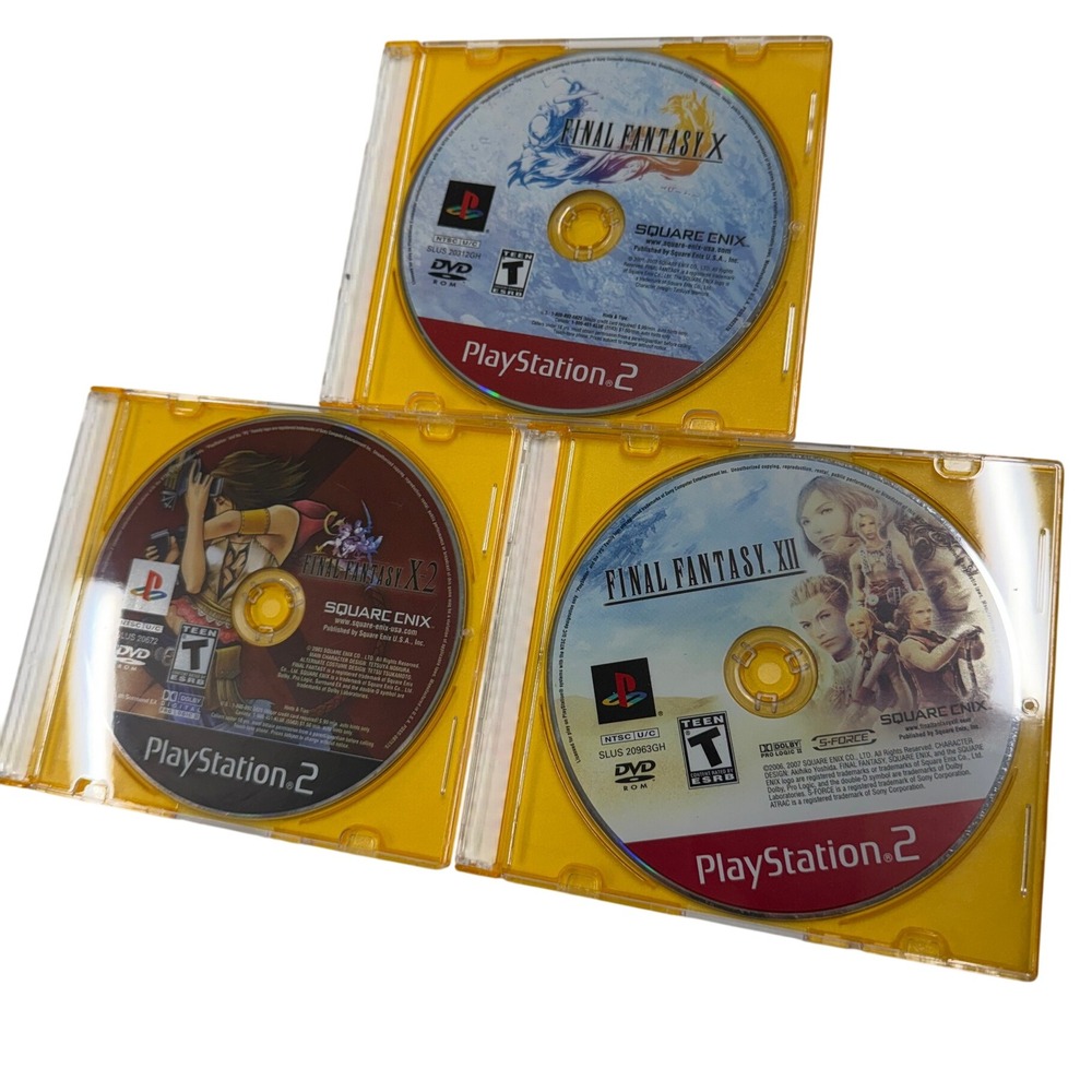 Final Fantasy X X-2 XII PS2 Game Lot